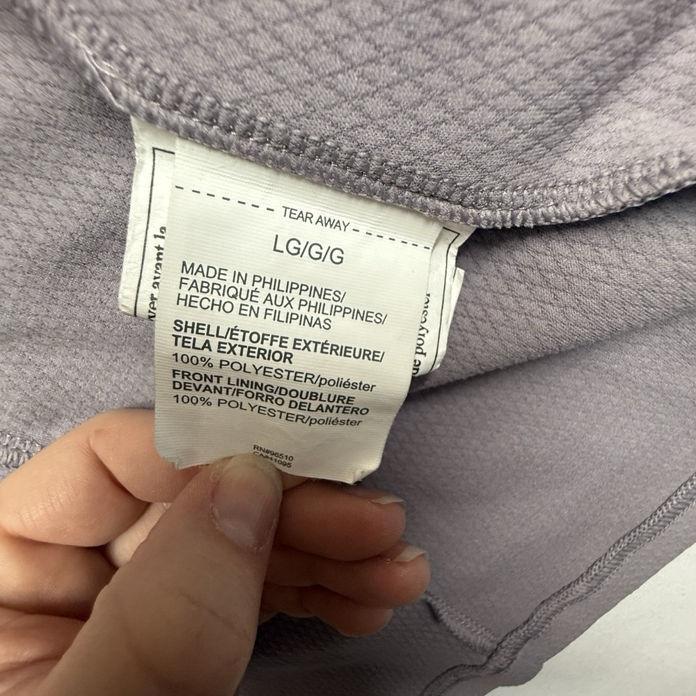 Under Armour Hooded Jacket Womens L Light Purple Quilted Hybrid‎ Full Zip - Picture 15 of 15